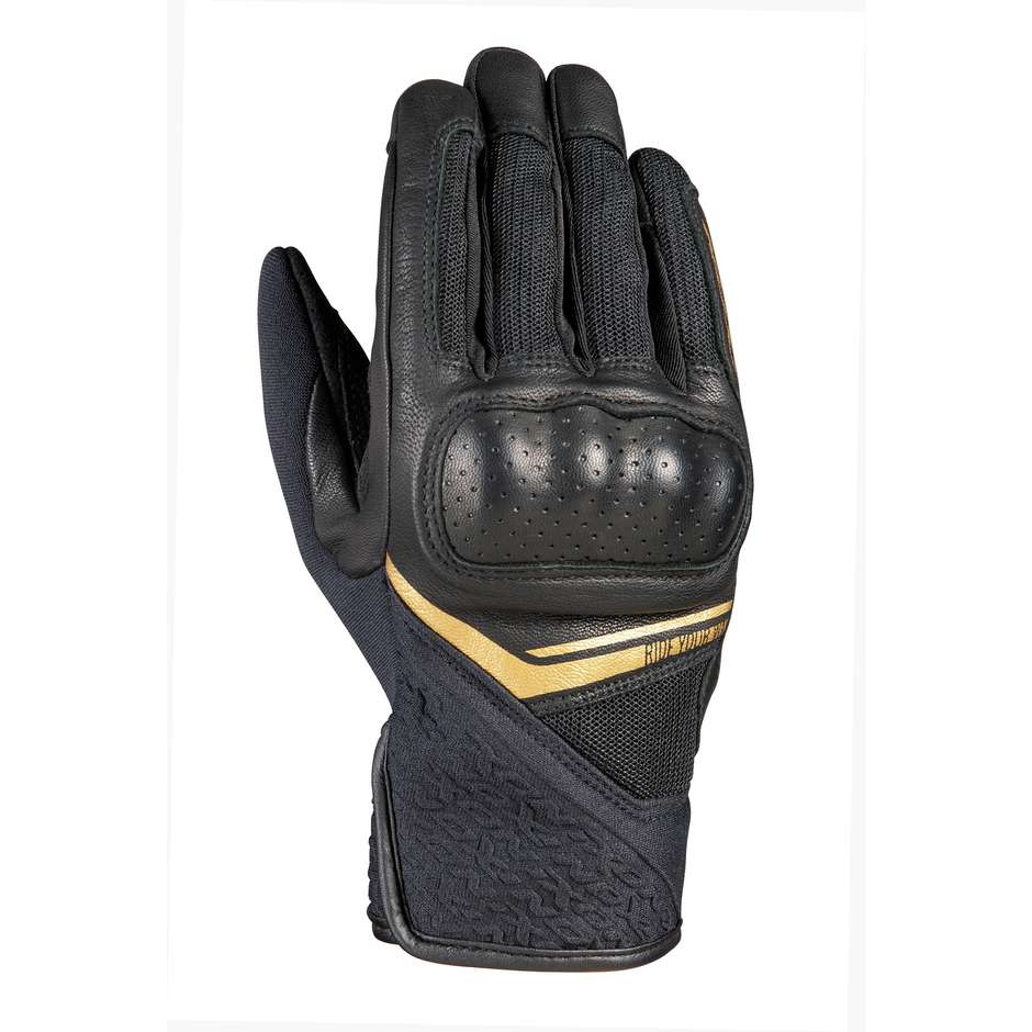 Ixon RS LAUNCH LADY Summer Woman Motorcycle Glove Black Gold