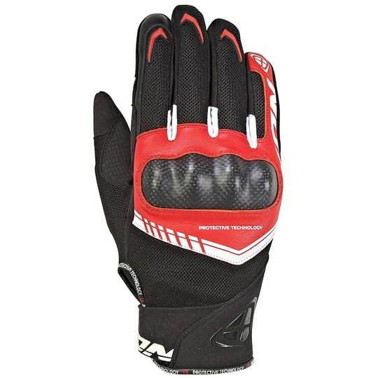 Ixon RS Loop 2 Summer Motorcycle Gloves In Black Red Fabric For Sale ...