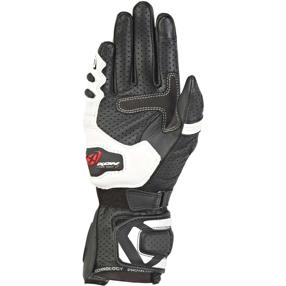 Ixon RS Motorcycle Gloves Tempo Air Lady Leather Black White