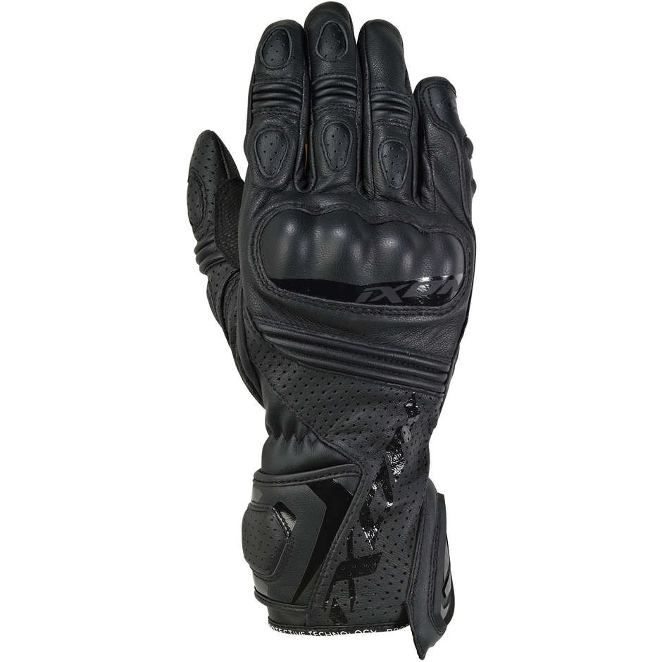 Ixon RS Motorcycle Racing Gloves Time Air Lady In Black Leather