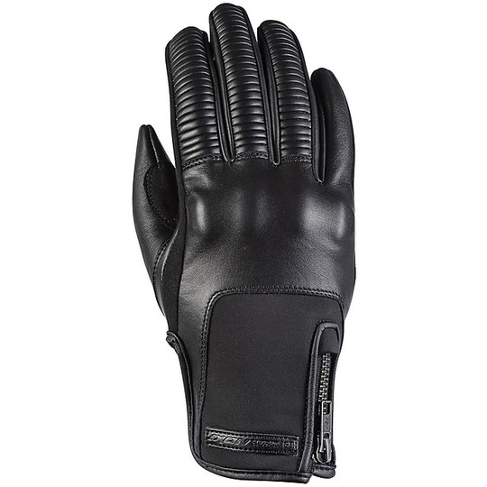 Ixon RS NEO Lady Schwarzes Leder Custom Motorrad Half Season Handschuhe