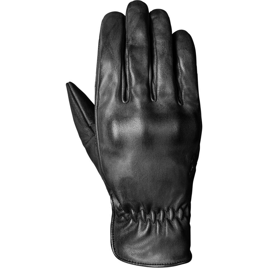 Ixon RS NIZO Black Summer Custom Leather Motorcycle Gloves
