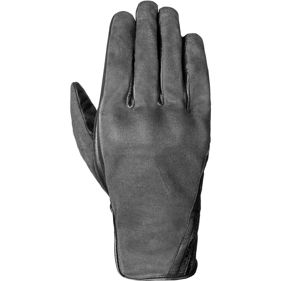 Ixon RS RANMA Summer Leather Custom Motorcycle Gloves Anthracite Black