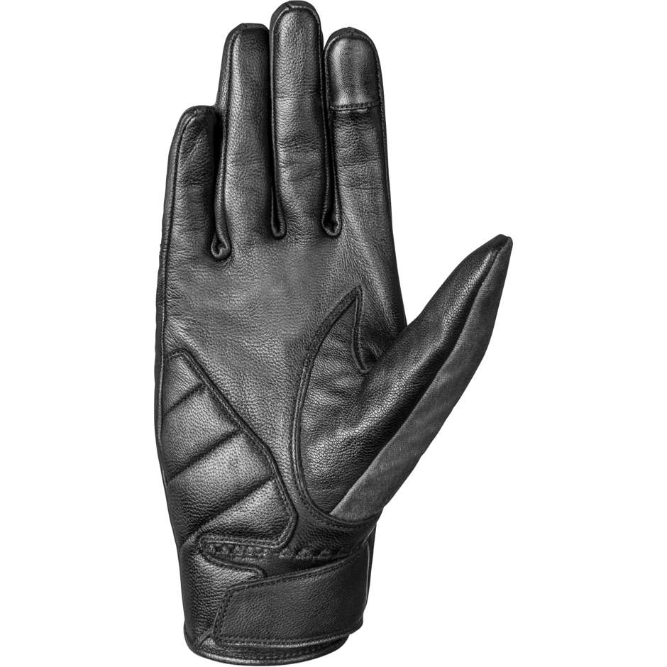 Ixon RS RANMA Summer Leather Custom Motorcycle Gloves Anthracite Black