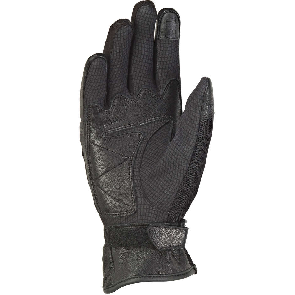 Ixon RS Shine 2 Damen Sommer Motorrad Handschuhe In Schwarz Fuchsia Leder und Stoff
