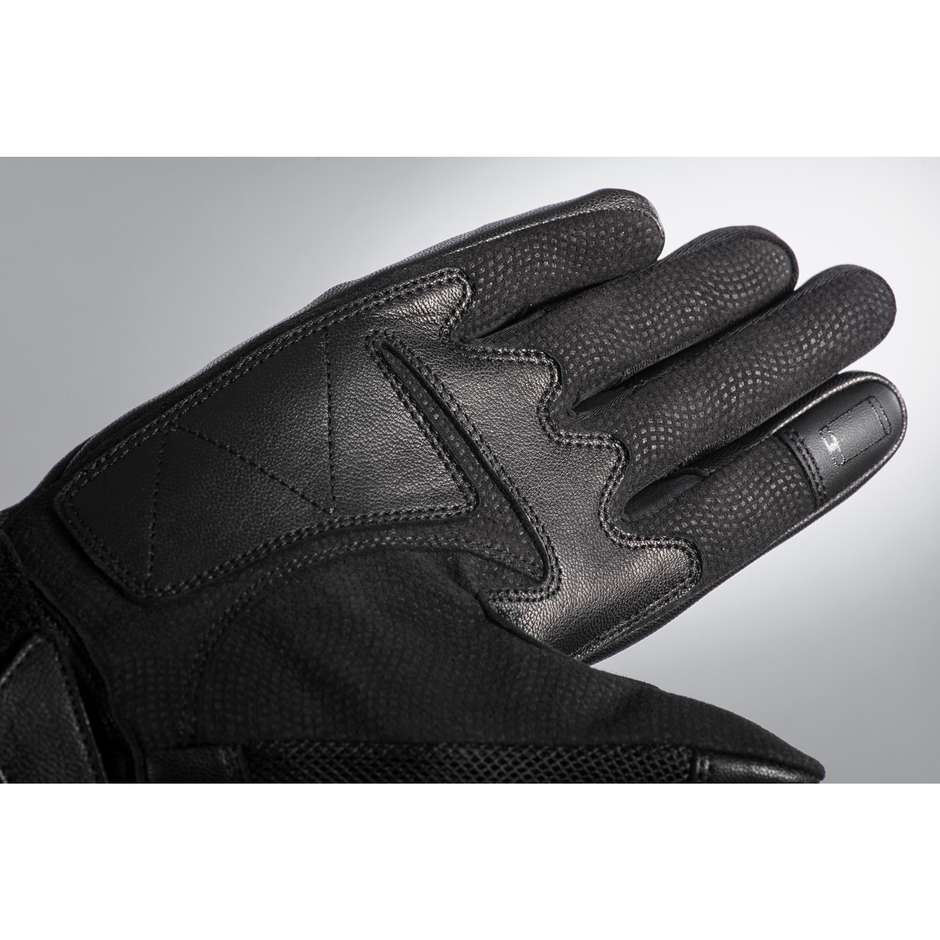 Ixon RS Shine 2 lady Summer Motorcycle Gloves In Black Fuchsia Leather and Fabric