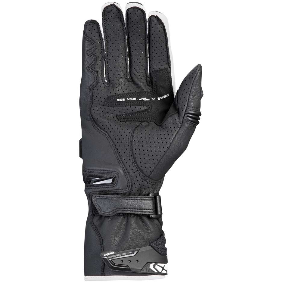 Ixon RS TANGO Black White Leather Motorcycle Glove