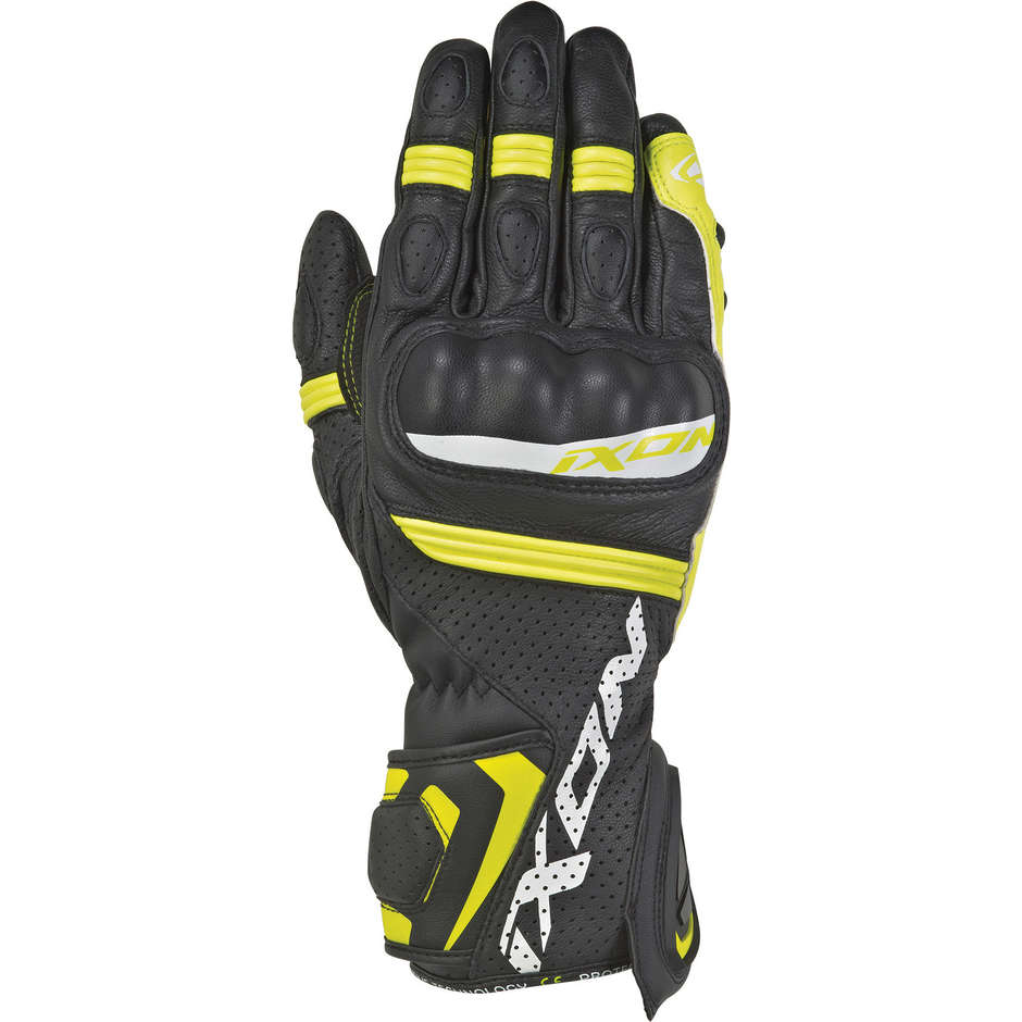 Ixon RS Tempo Air Racing Gloves in Black Leather