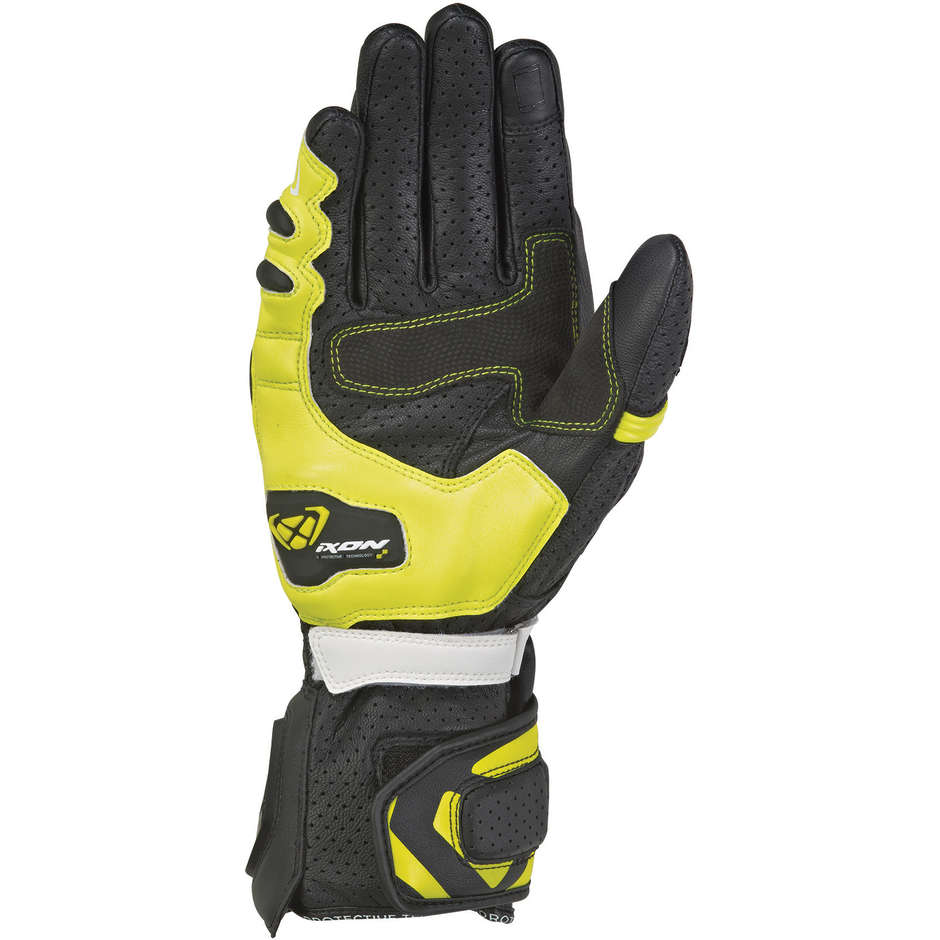 Ixon RS Tempo Air Racing Gloves in Black Leather
