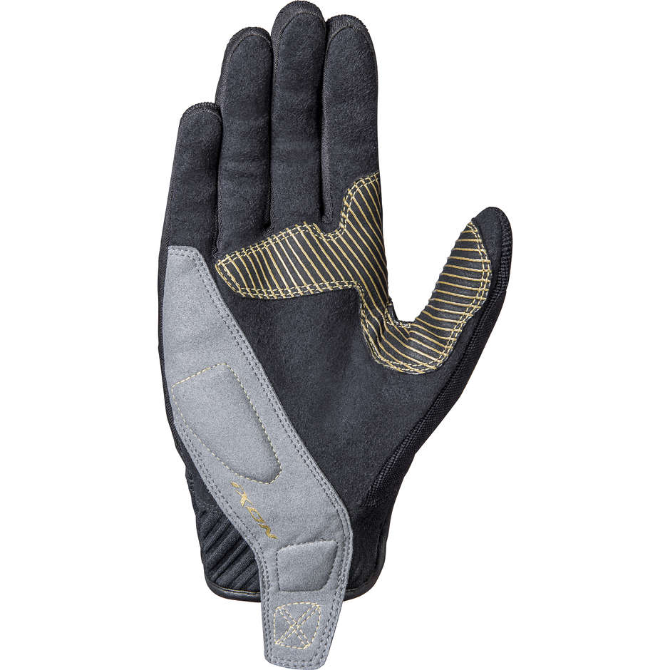 Ixon RS WHEELIE Lady Summer Fabric Motorcycle Gloves Black Gold