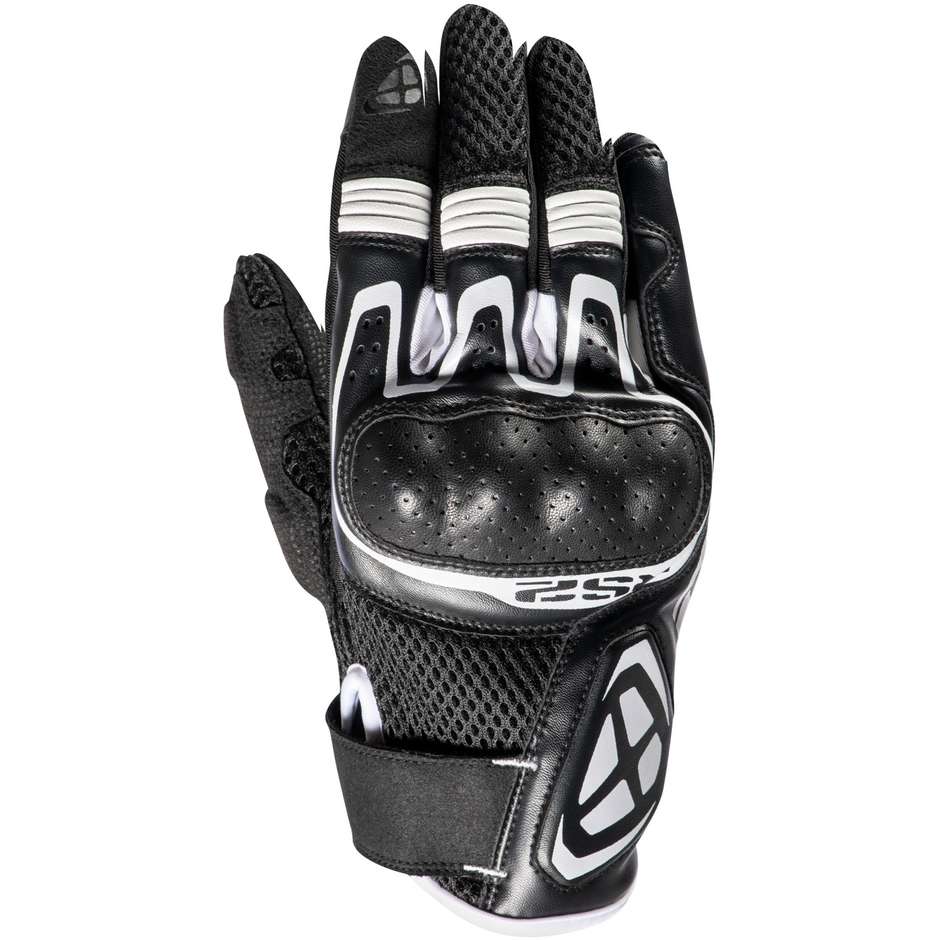 Ixon RS2 Black White Summer Sport Motorcycle Gloves