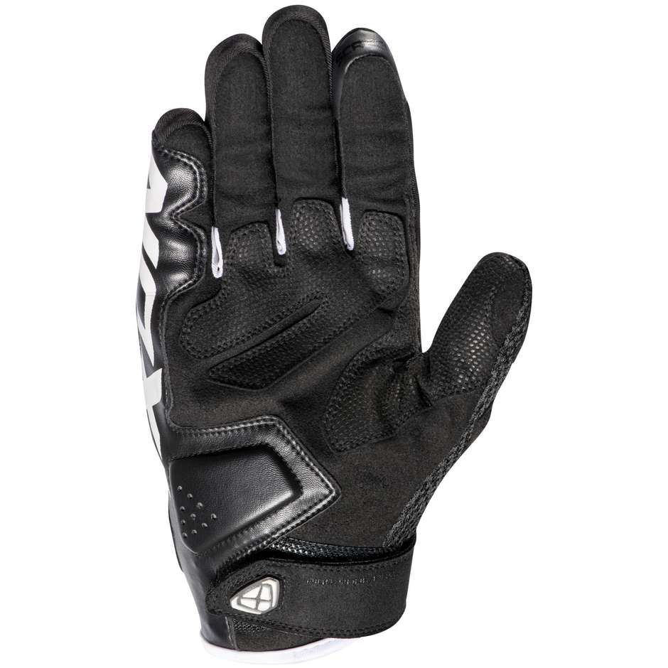 Ixon RS2 Black White Summer Sport Motorcycle Gloves