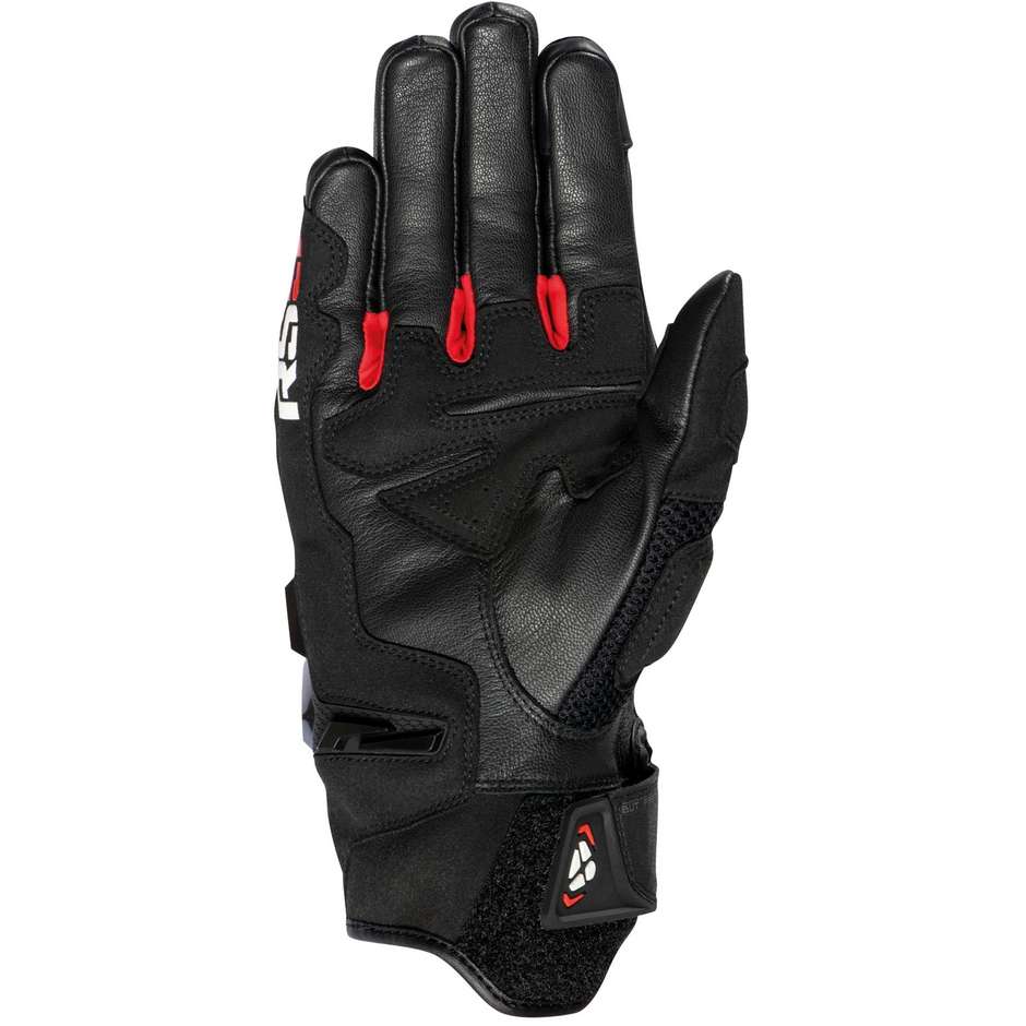 Ixon RS5 AIR Black Red Summer Leather Motorcycle Gloves