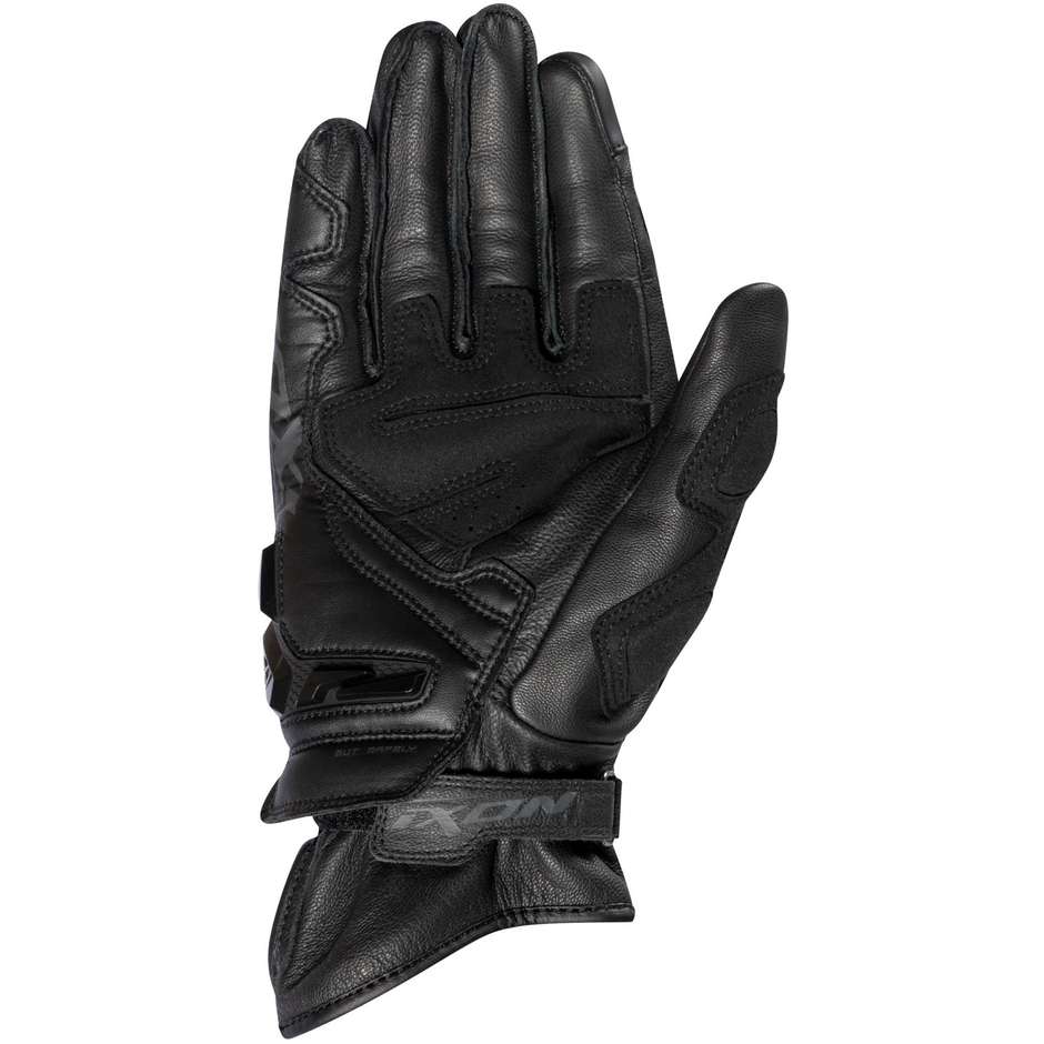 Ixon RS6 AIR Black Summer Leather Motorcycle Gloves