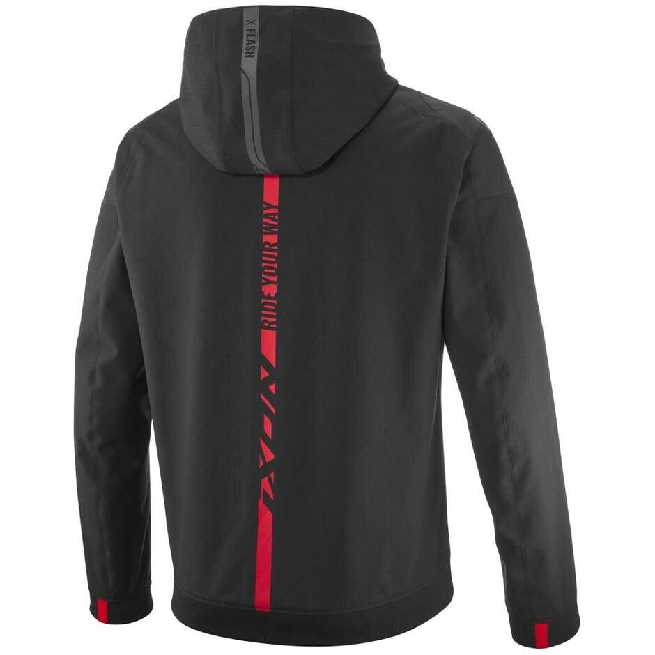 Ixon SECTION Motorradjacke Schwarz Weiß Rot