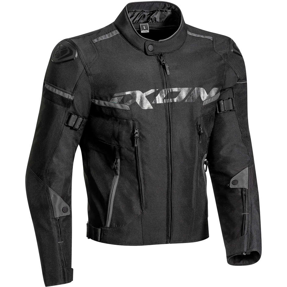 Ixon Sirocco 3-lagige Motorradjacke aus schwarzem Stoff