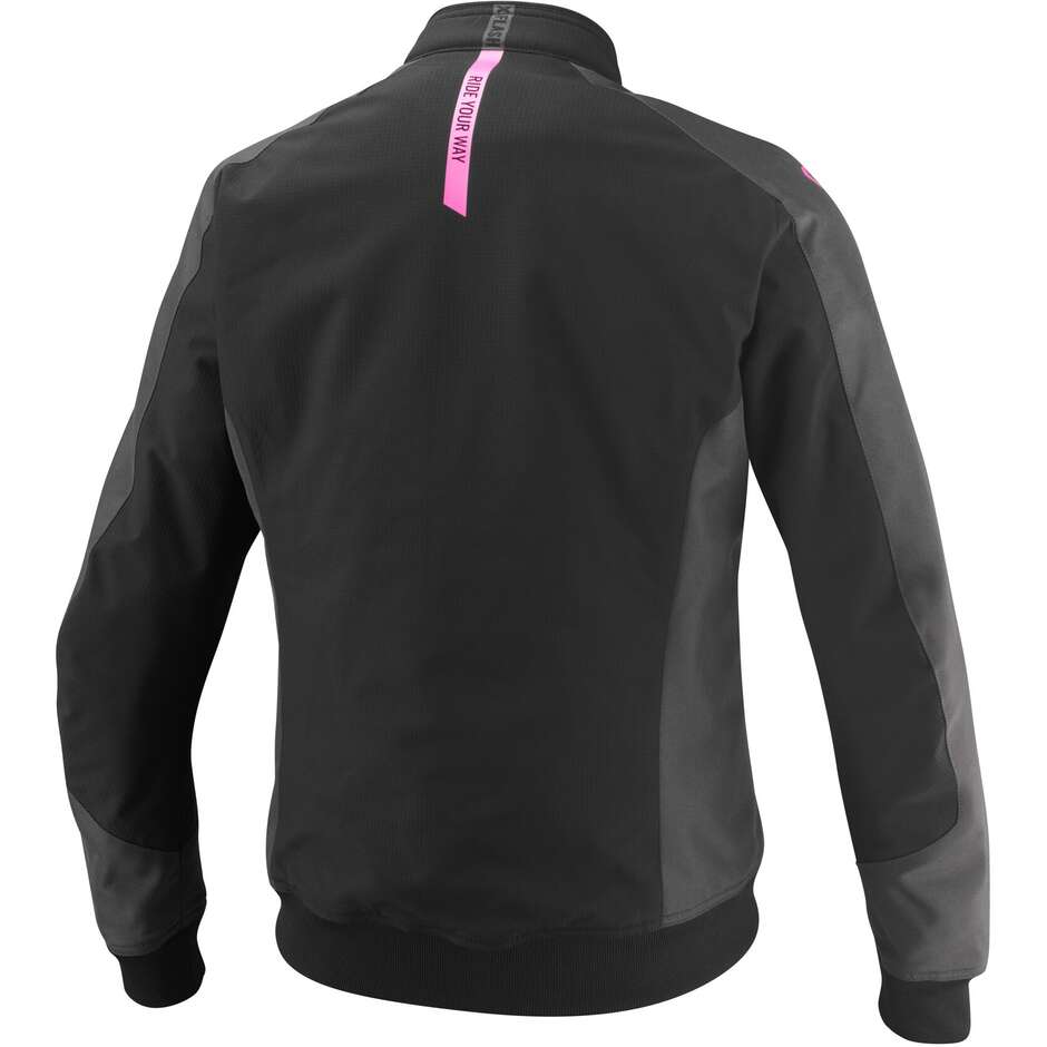 Ixon SIWA LADY Women's Motorcycle Jacket Black Anthracite Bright Pink