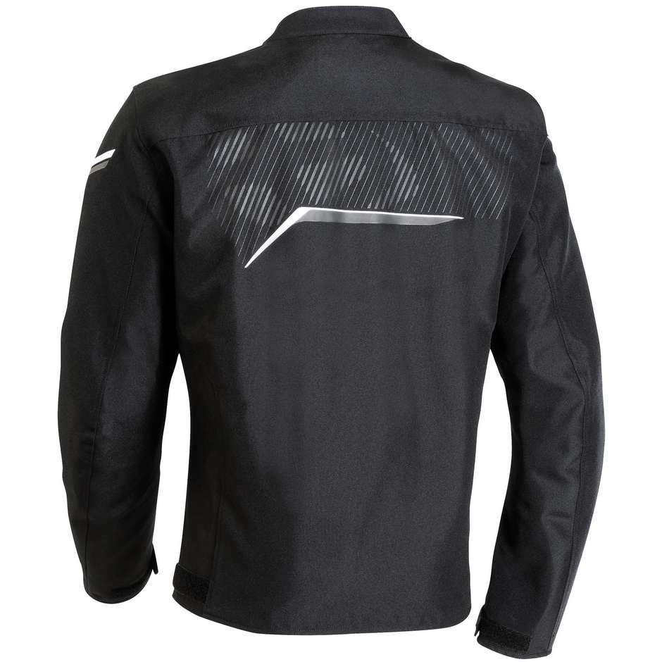 Ixon SLASH Black White Fabric Motorcycle Jacket