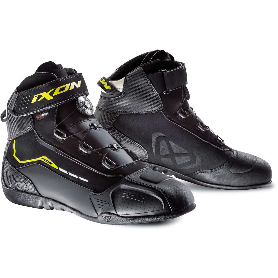 Ixon Soldier Evo CE Technical Shoes Black Black Yellow