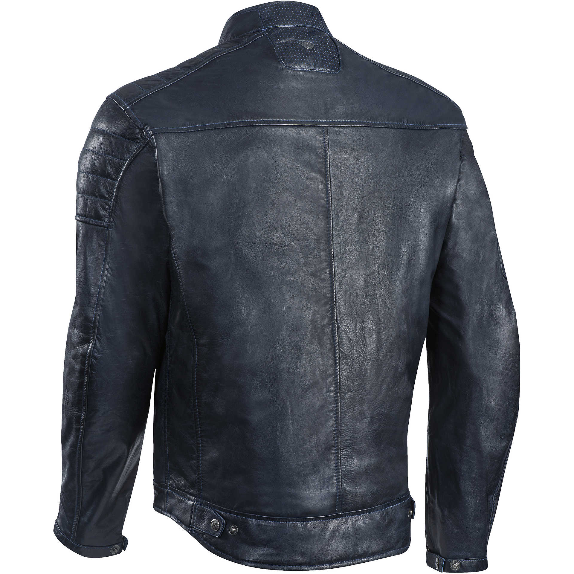 Ixon SPARK Navy Custom Leather Motorcycle Jacket For Sale