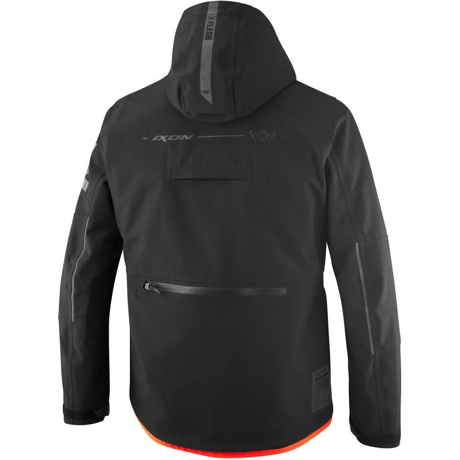 Ixon SQUARE Motorcycle Jacket Black Bright Red