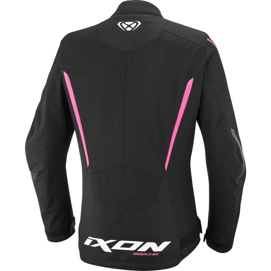 Ixon STRIKER 2 AIR WP L Damen Motorradjacke Schwarz Hellrosa