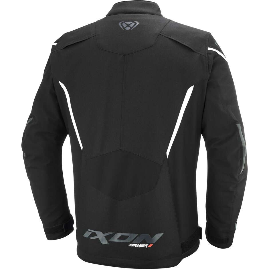 Ixon STRIKER 2 C-Size L Black White Women's Motorcycle Jacket - Plus Sizes