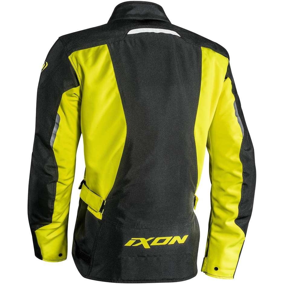 Ixon Summit 2 CE Technique Motorcycle Jacket Black Yellow Fluo