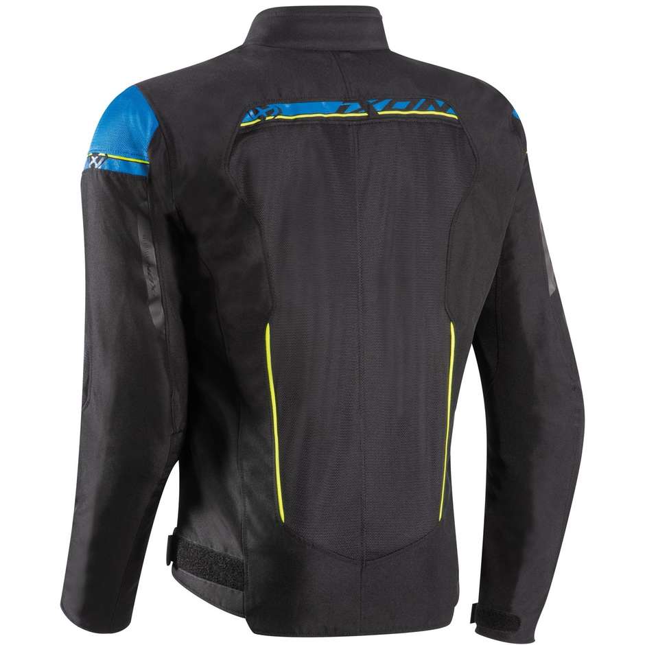 Ixon T-REX 3 in 1 Motorcycle Jacket Black Blue Yellow