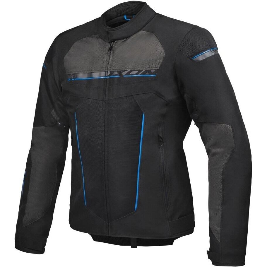 Ixon T-REX 3 in 1 Motorcycle Jacket Black Gray Blue
