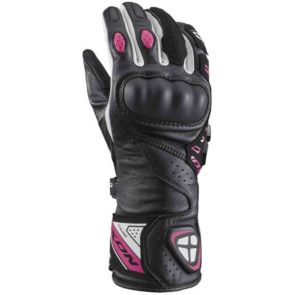 Ixon THUND LADY Women's Racing Motorcycle Gloves Black Fuchsia