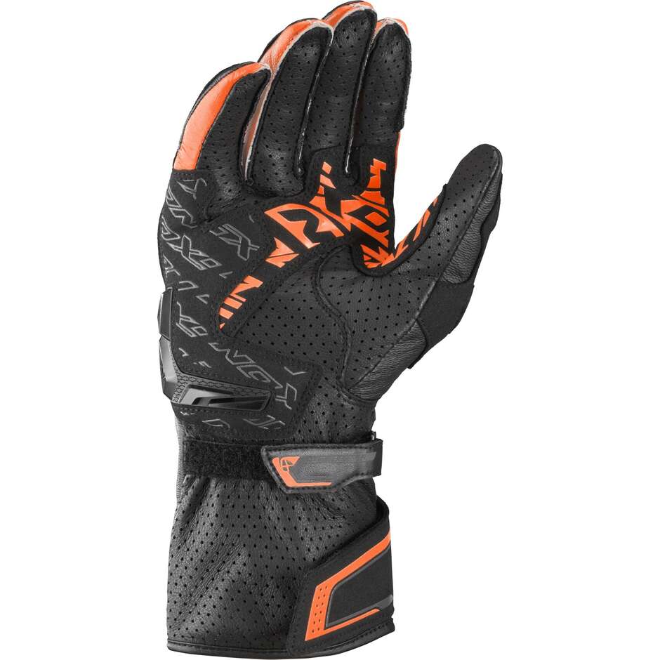 Ixon THUNDER AIR Racing Motorcycle Gloves Black Anthracite Orange