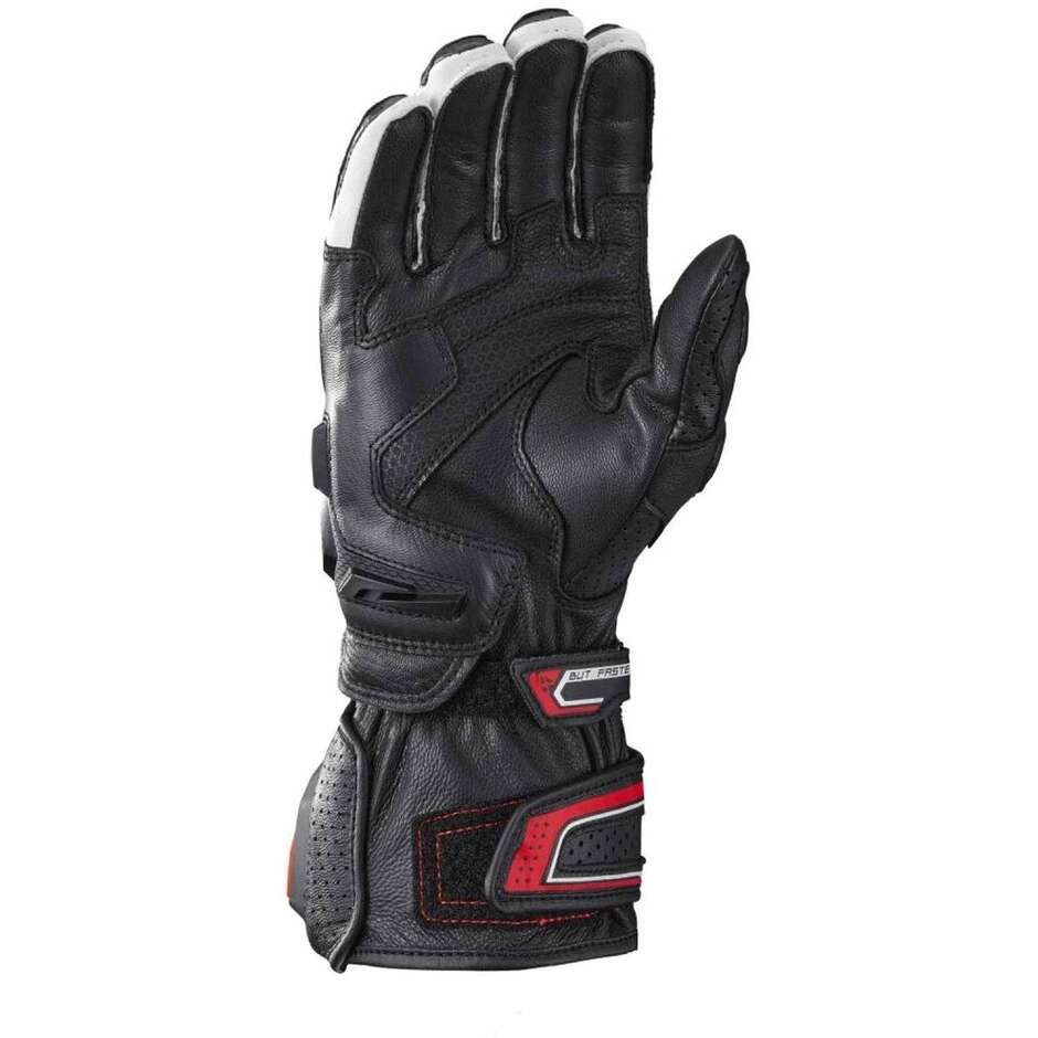 Ixon TORNADO AIR Racing Motorcycle Gloves Black White Red