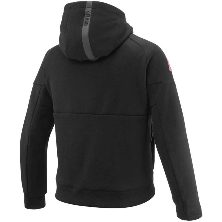 Ixon TOUCHDOWN KID L Schwarzes Motorrad-Sweatshirt für Mädchen