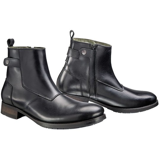 Ixon Urban Style Leather Motorcycle Boots CE HOXTON Black
