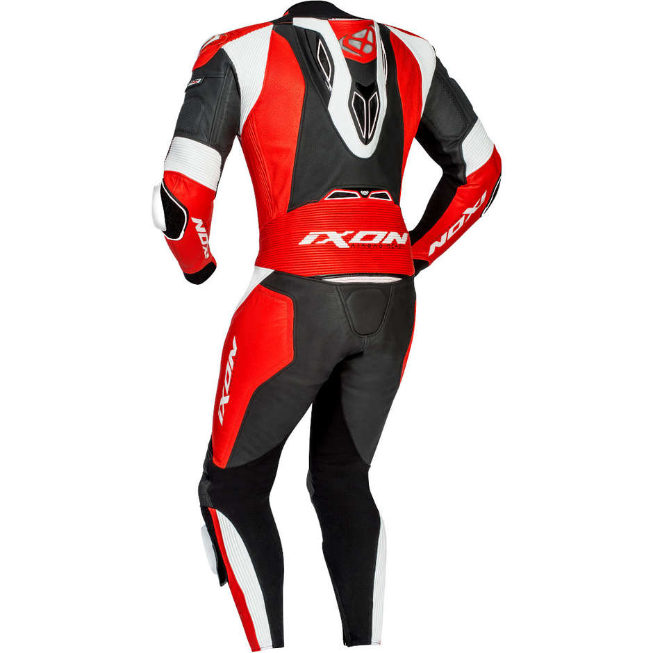 Ixon VENDETTA Racing Combinaison de moto en cuir Noir Rouge Blanc