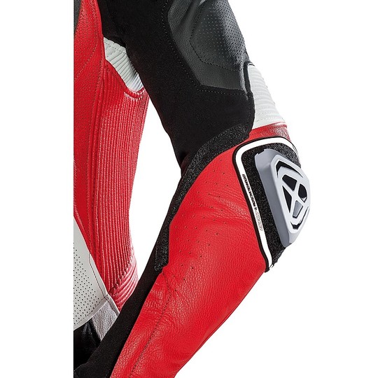 Ixon VENDETTA Racing Leather Motorcycle Suit Black Red White