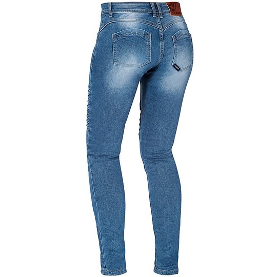 Ixon VICKY Stonewash zertifizierte Motorrad Jeans Damenhose