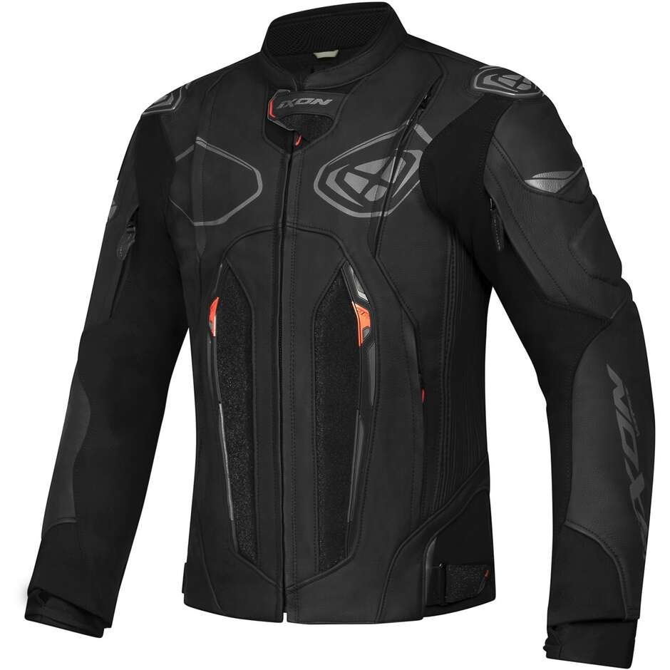 Ixon VORACE Black Leather Motorcycle Jacket