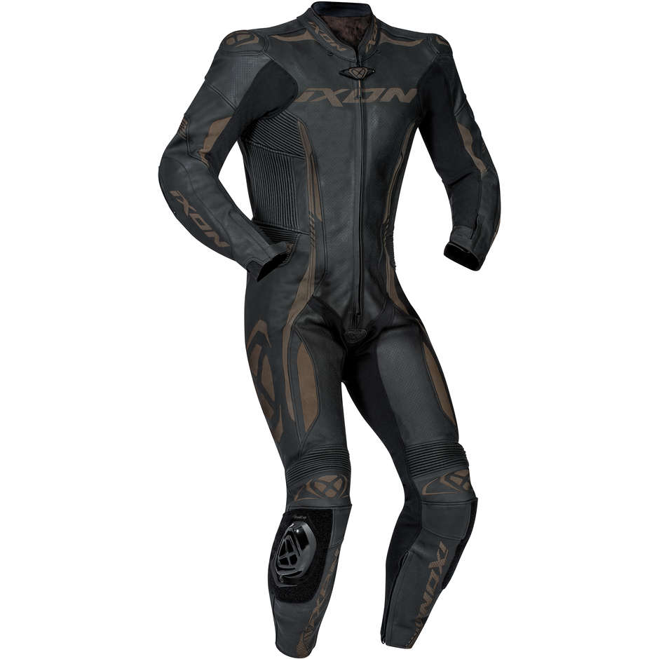 Ixon VORTEX 2 Combinaison moto professionnelle en cuir noir