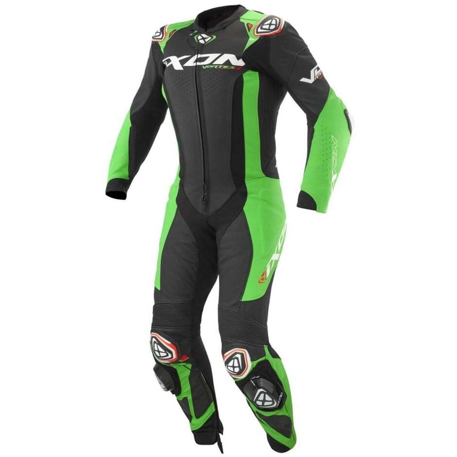 Ixon VORTEX 3 Full Motorcycle Suit Black Green
