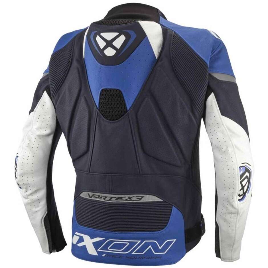 Ixon VORTEX 3 JKT Blau Weiß Motorradjacke