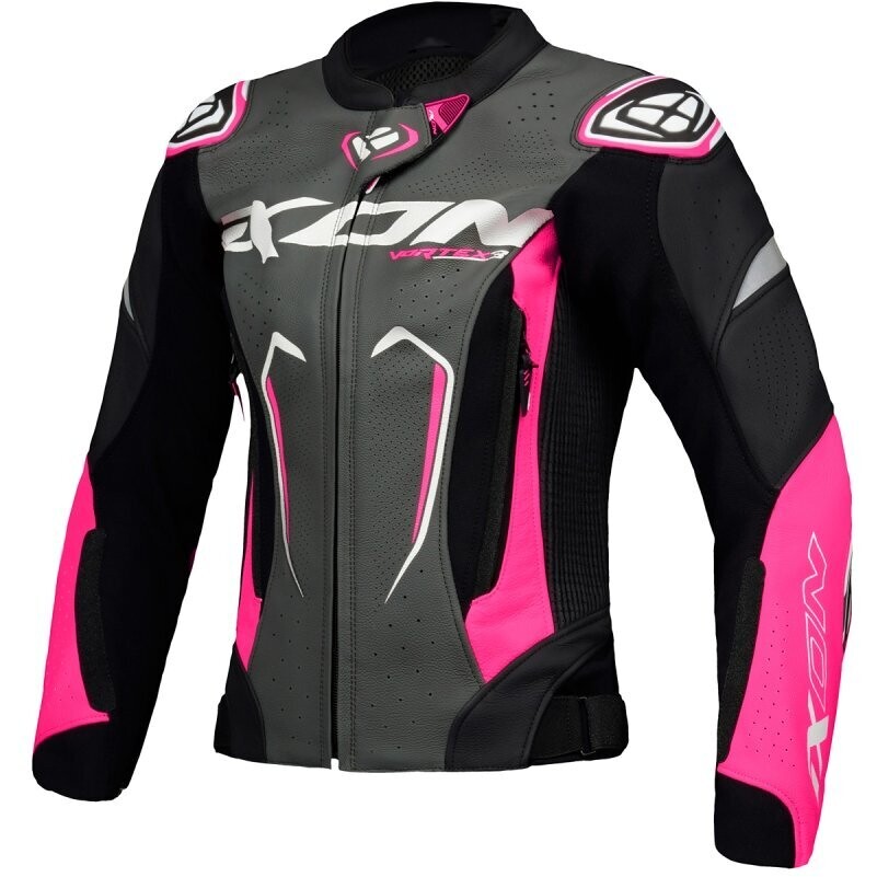 Ixon VORTEX 3 JKT L Women's Motorcycle Jacket Black Pink White