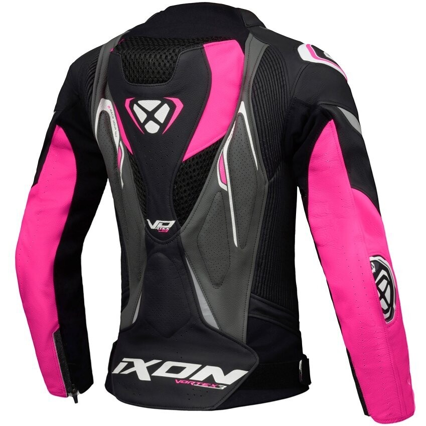 Ixon VORTEX 3 JKT L Women's Motorcycle Jacket Black Pink White