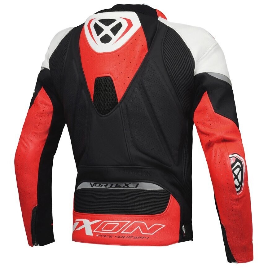 Ixon VORTEX 3 JKT Motorcycle Jacket Black White Red