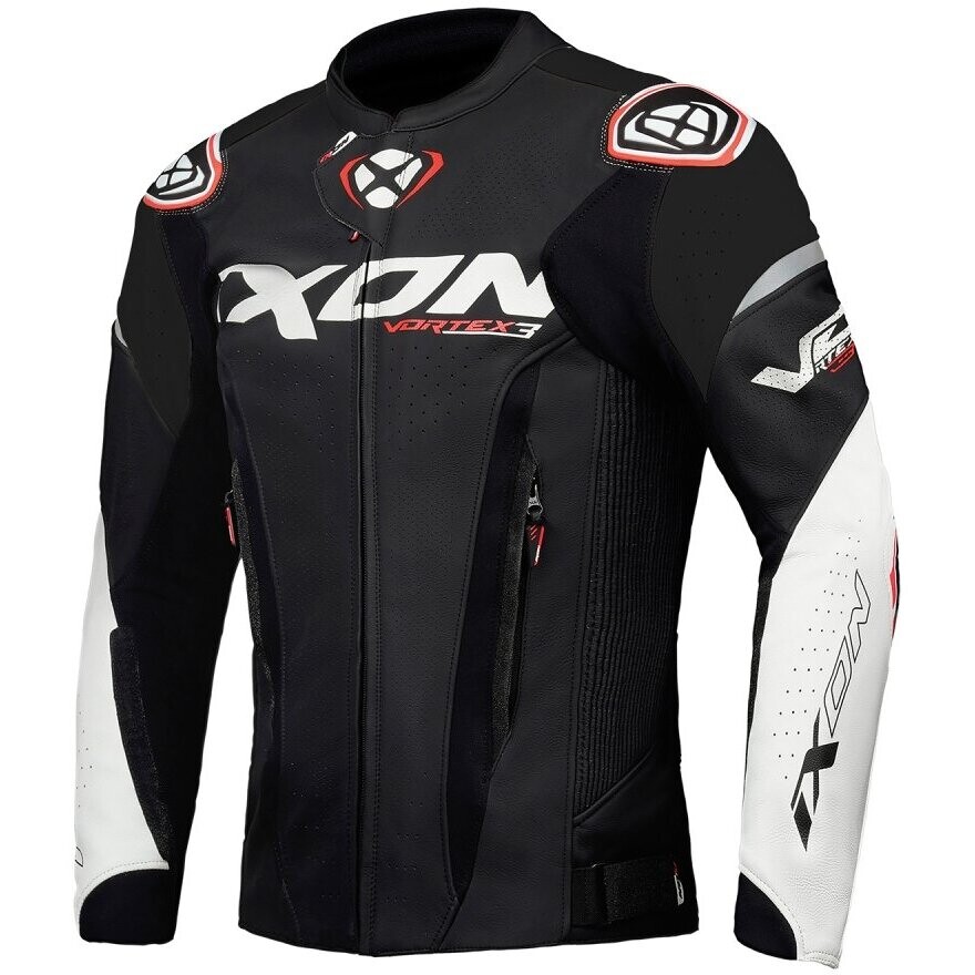 Ixon VORTEX 3 JKT Motorcycle Jacket Black White