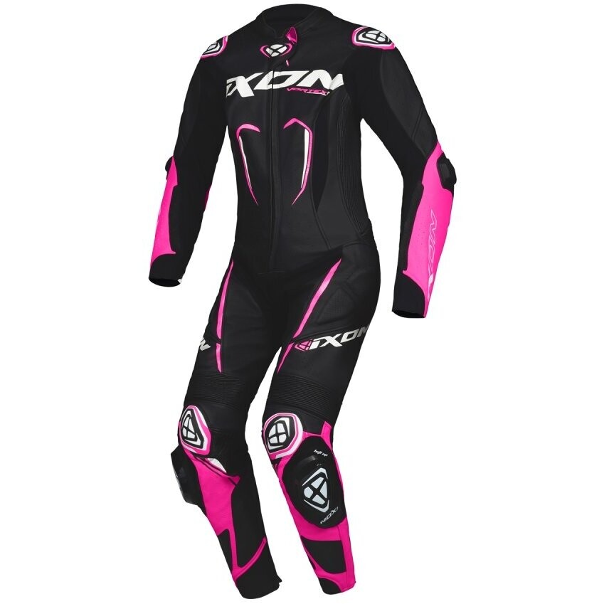 Ixon VORTEX 3 LADY Women's Motorcycle Suit Black Pink White