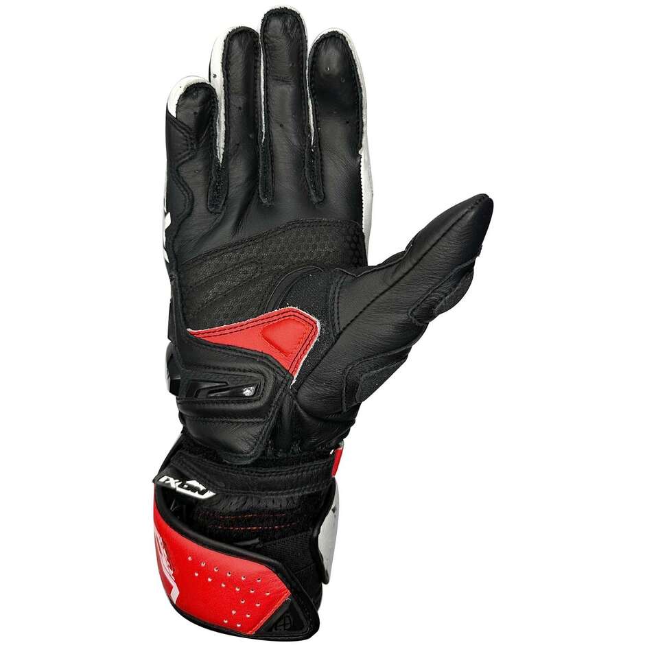 Ixon VORTEX GL Motorcycle Racing Gloves Black White Red