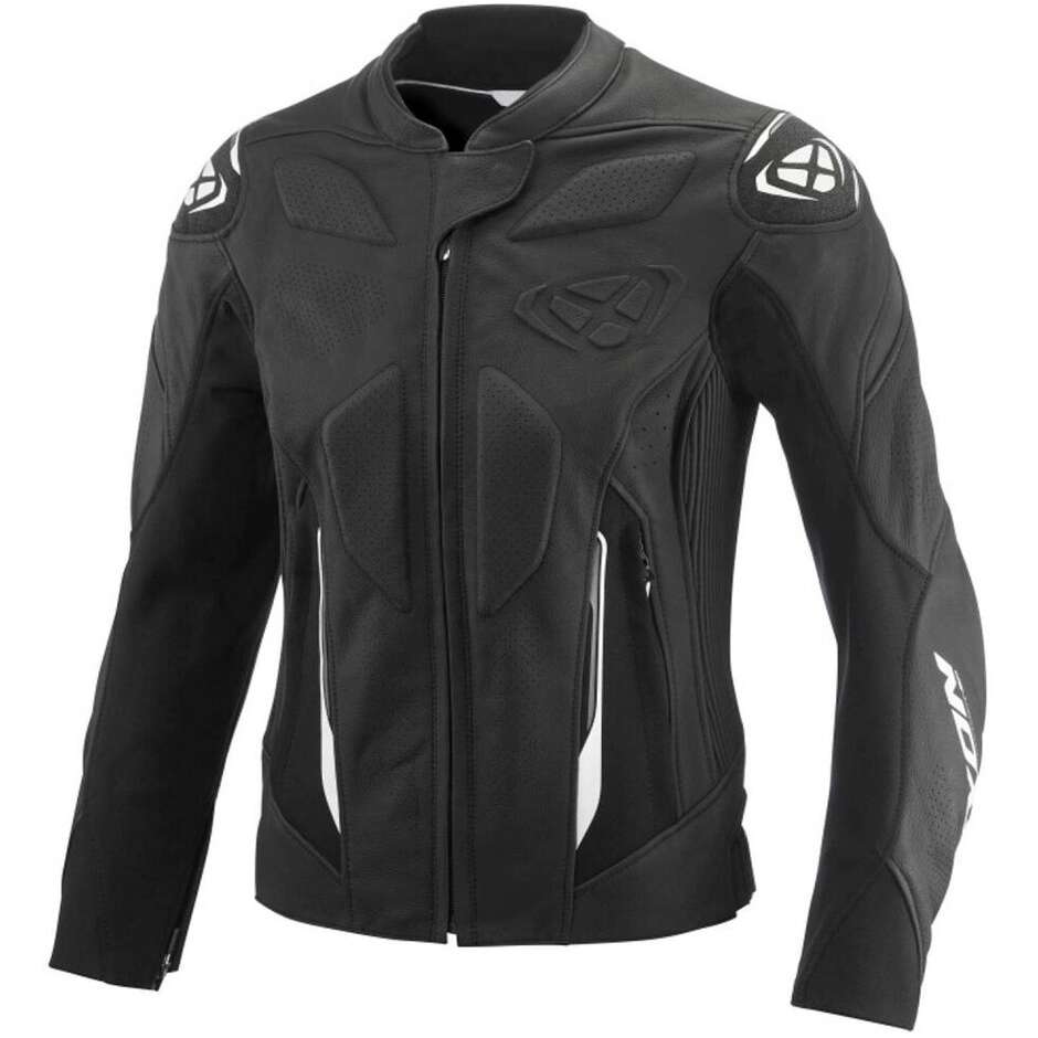 Ixon WONDER-SP JKT L Black White Motorcycle Leather Jacket