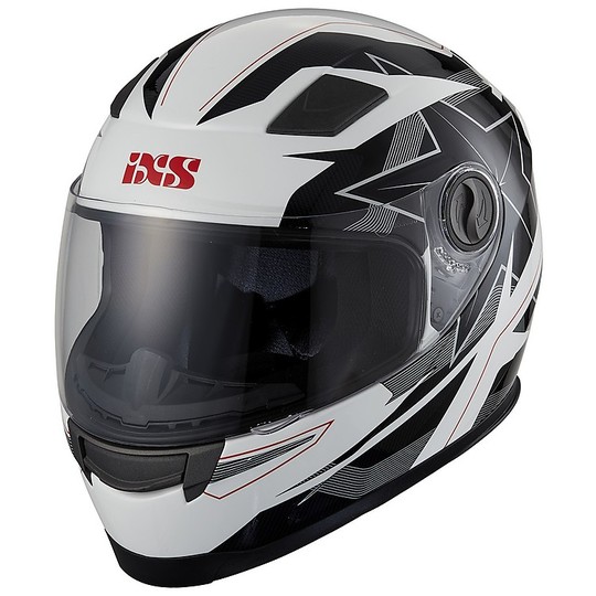 IXS 135 KID 2.0 Full Face Motorradhelm Weiß Schwarz Rot